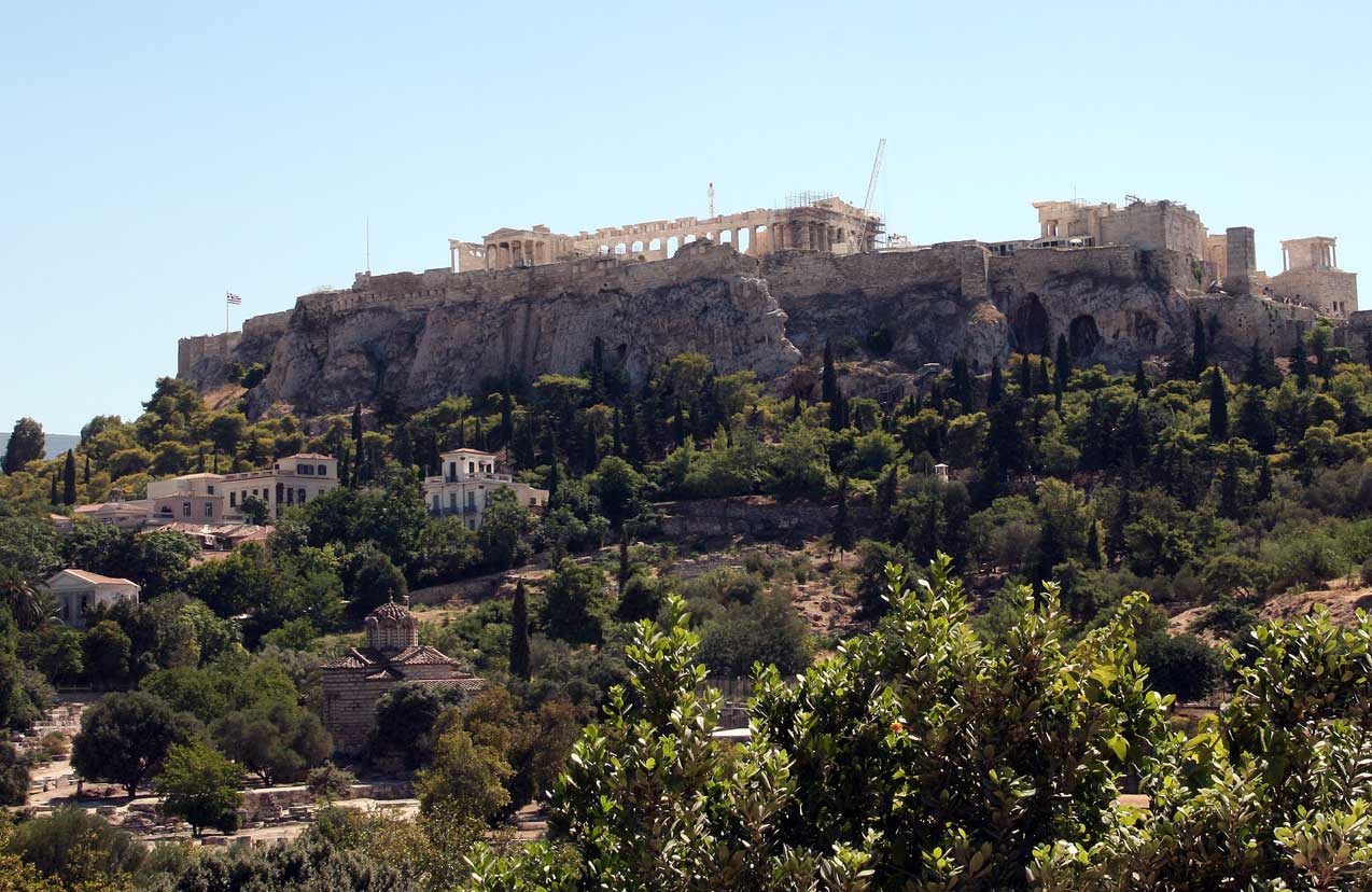 De Akropolis te Athene (Gr)