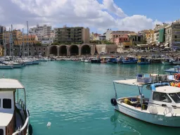De haven van Iraklion (Kreta)