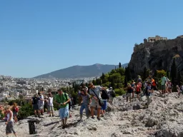 De Akropolis gezien vanaf de Areopagus