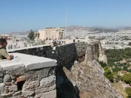 Athene gezien vanaf de Akropolis