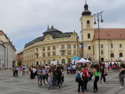 Het Grote plein in Sibiu